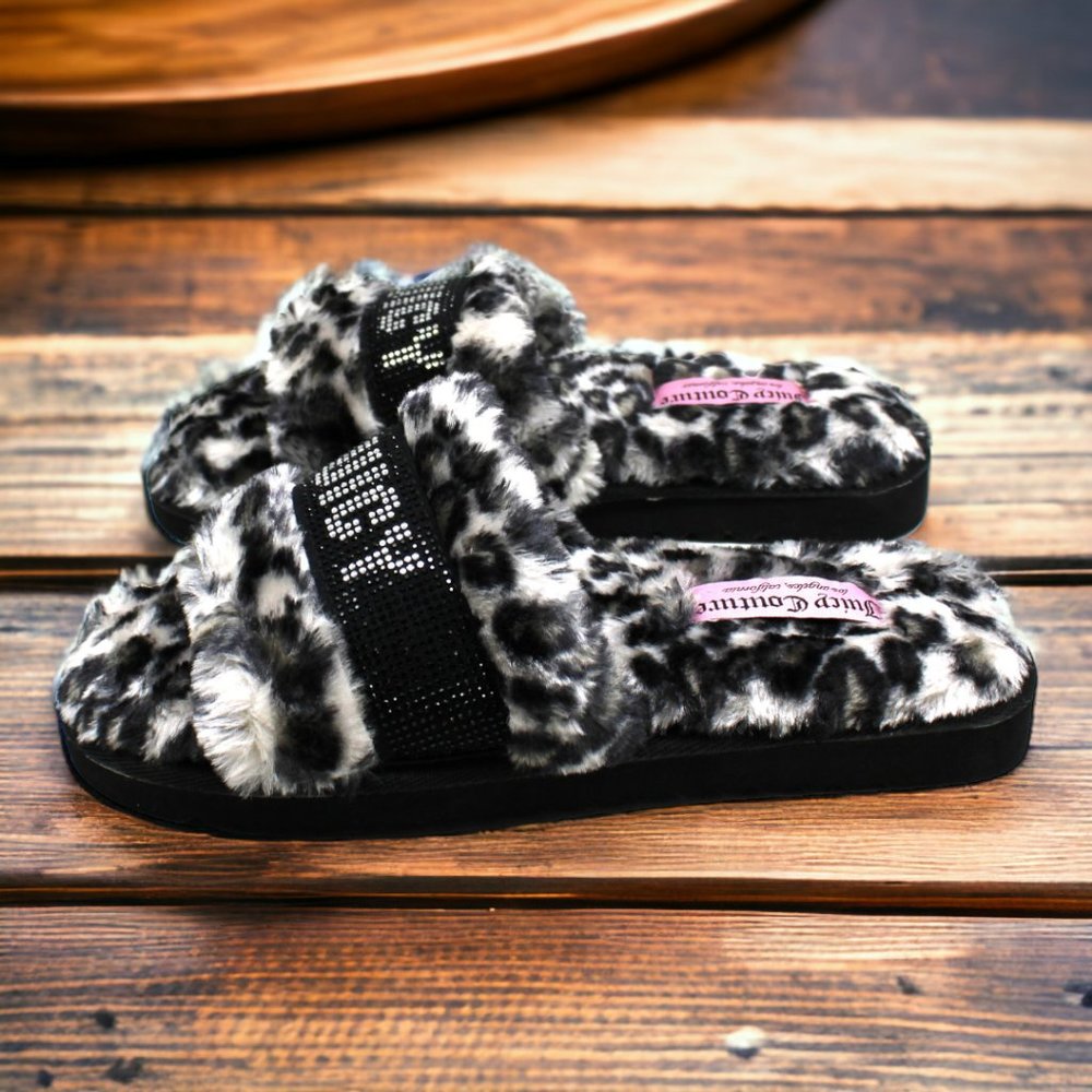 Juicy Couture Halo Women's Faux-Fur Slippers - Picture 3 of 7